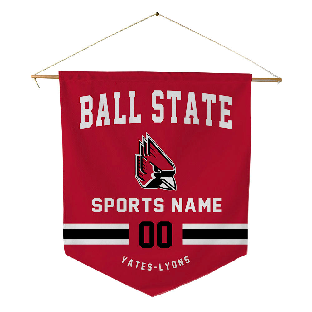 Ball State - NCAA Football : Gavin Yates-Lyons - Pennant - 18" x 21"-0