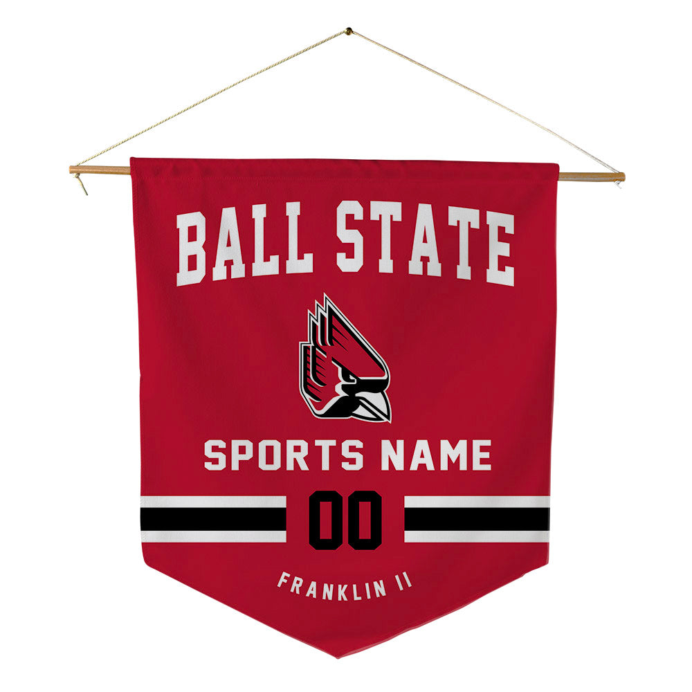 Ball State - NCAA Football : Cedric Franklin II - Pennant - 18" x 21"-0