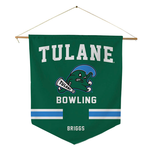 Tulane - NCAA Women's Bowling : Malia Briggs - Pennant - 18" x 21"-0