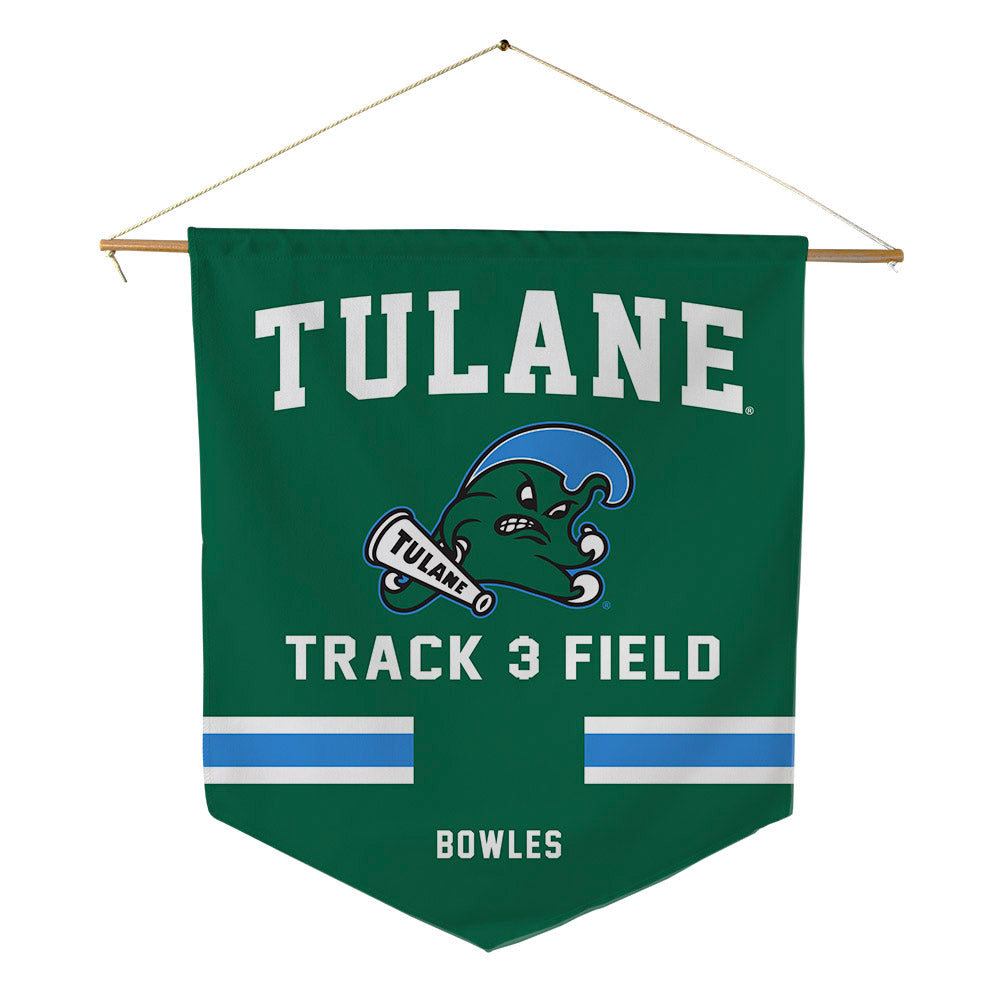 Tulane - NCAA Men's Track & Field : Jay Bowles - Pennant - 18" x 21"-0