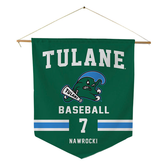 Tulane - NCAA Baseball : Nolan Nawrocki - Pennant - 18" x 21"-0
