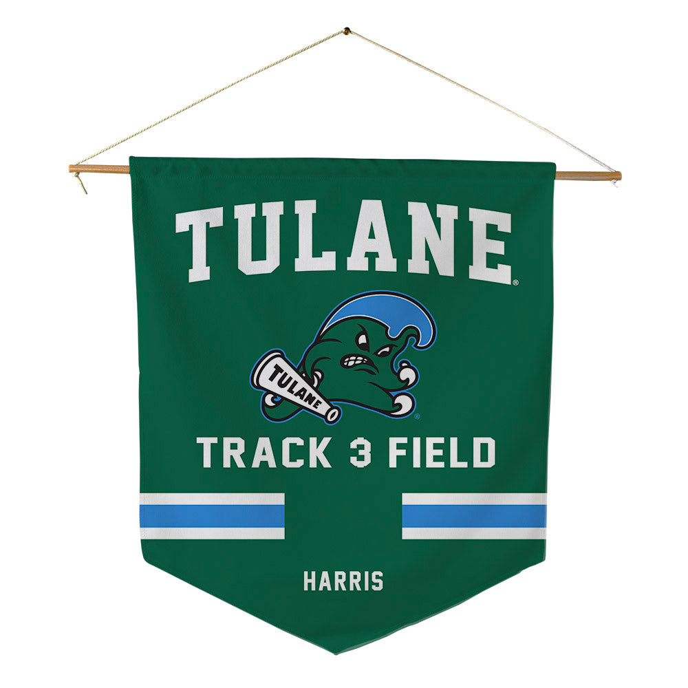 Tulane - NCAA Men's Track & Field : Lee Harris - Pennant - 18" x 21"-0