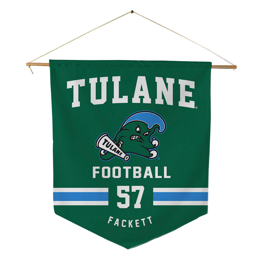 Tulane - NCAA Football : Deborah Fackett - Pennant - 18" x 21"-0