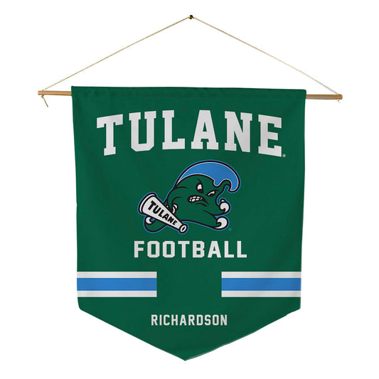 Tulane - NCAA Football : Bredell Richardson - Pennant - 18" x 21"-0