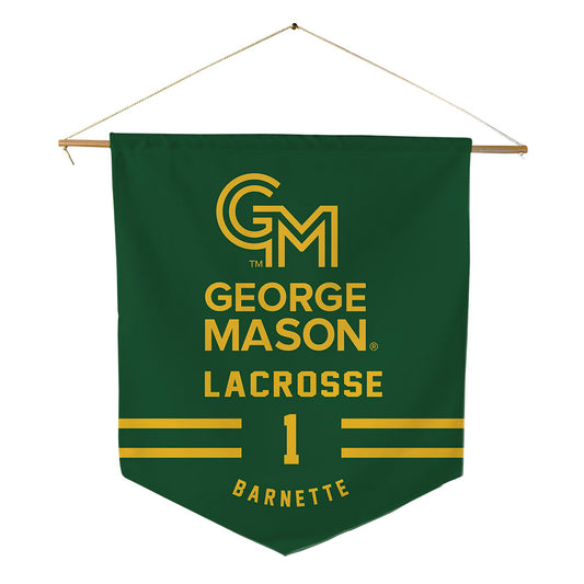 GMU - NCAA Women's Lacrosse : Emily Barnette - Pennant - 18" x 21"-0