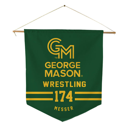GMU - NCAA Wrestling : Logan Messer - Pennant - 18" x 21"-0