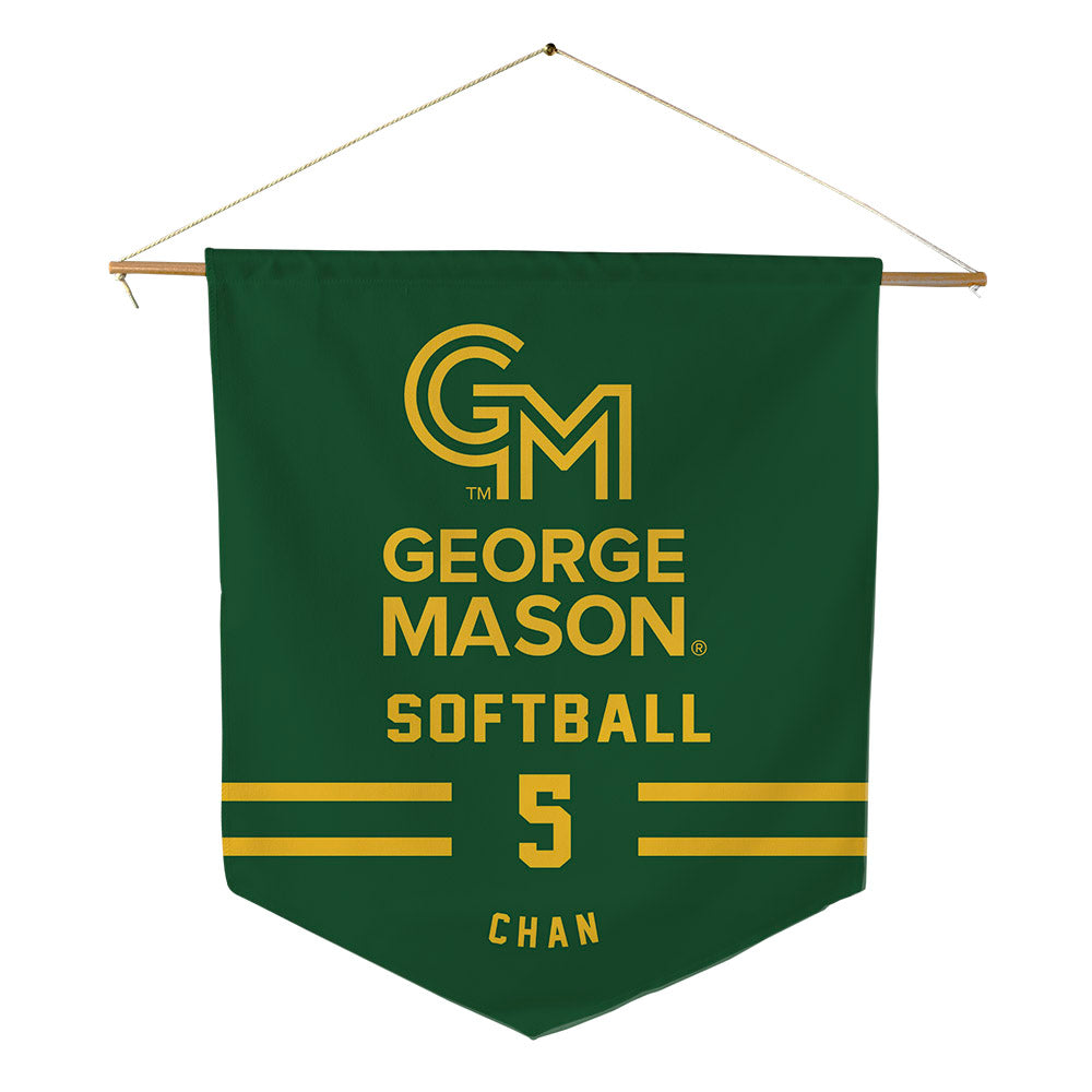 GMU - NCAA Softball : Jessica Chan - Pennant - 18" x 21"-0