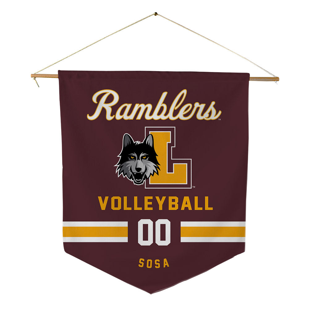 Loyola - NCAA Men's Volleyball : Aleksandar Sosa - Pennant - 18" x 21"-0