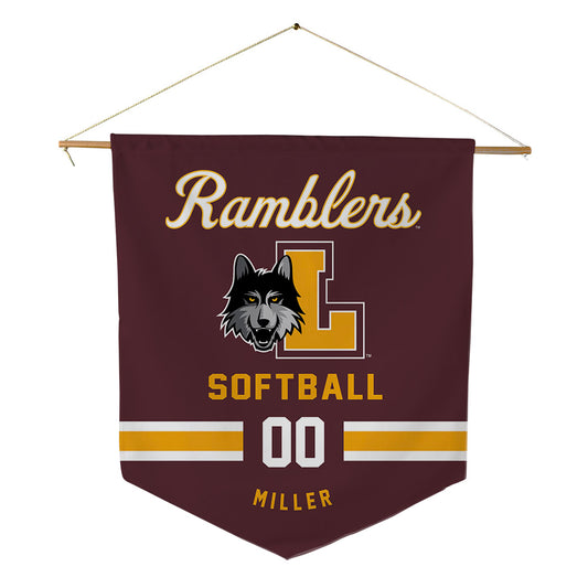Loyola - NCAA Softball : Evelyn Miller - Pennant - 18" x 21"-0