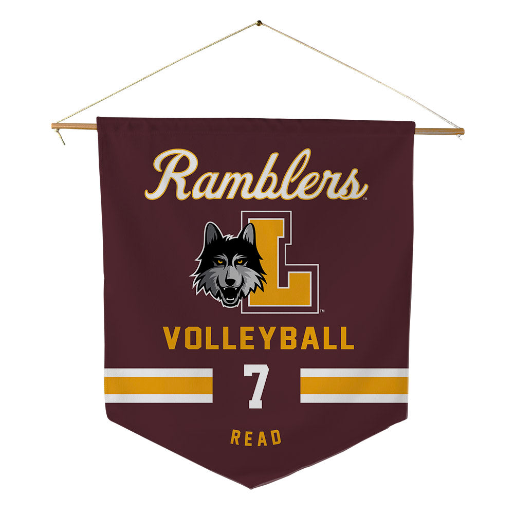 Loyola - NCAA Men's Volleyball : Jake Read - Pennant - 18" x 21"-0