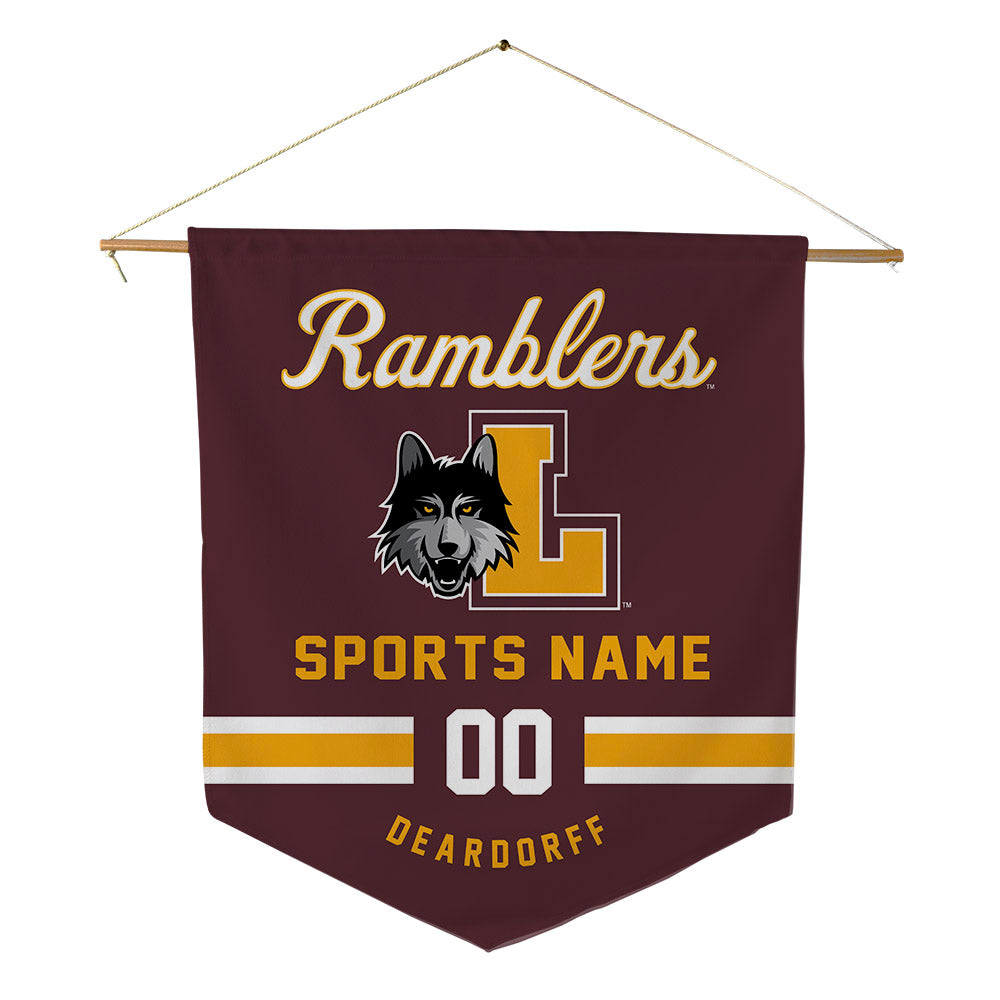 Loyola - NCAA Women's Soccer : Allison Deardorff - Pennant - 18" x 21"-0