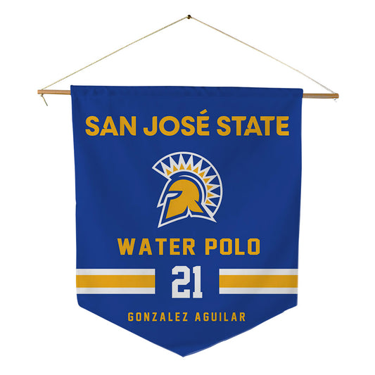 SJSU - NCAA Women's Water Polo : Sally Gonzalez Aguilar - Pennant - 18" x 21"-0