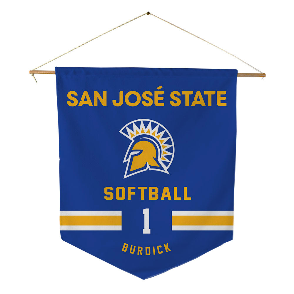 SJSU - NCAA Softball : Sophia Burdick - Pennant - 18" x 21"-0