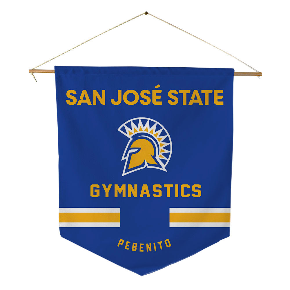 SJSU - NCAA Women's Gymnastics : Genesis PeBenito - Pennant - 18" x 21"-0