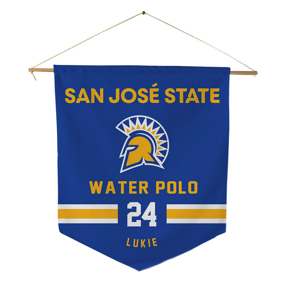SJSU - NCAA Women's Water Polo : Amelia Lukie - Pennant - 18" x 21"-0