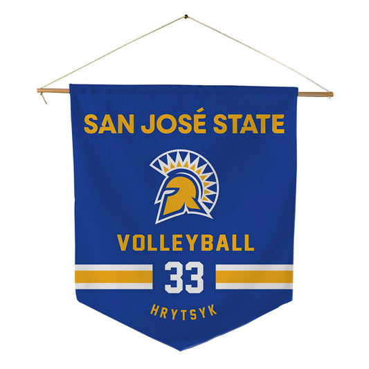 SJSU - NCAA Women's Volleyball : Bohdana Hrytsyk - Pennant - 18" x 21"-0
