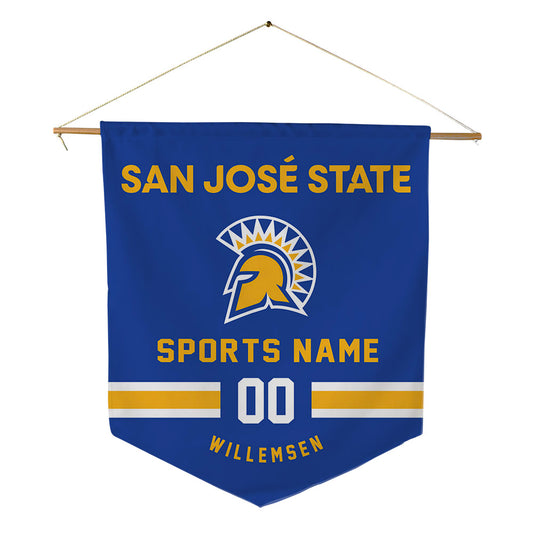 SJSU - NCAA Women's Water Polo : Nynke Willemsen - Pennant - 18" x 21"-0