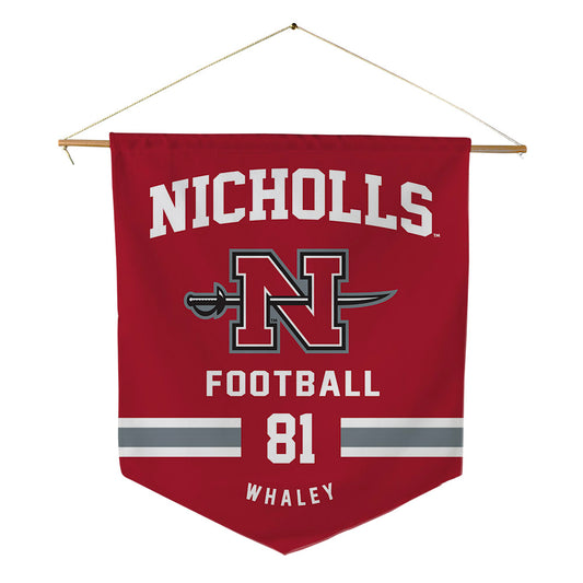 Nicholls State - NCAA Football : Treylin Whaley - Pennant - 18" x 21"-0