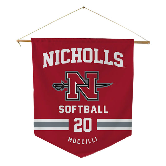 Nicholls State - NCAA Softball : Carmella Muccilli - Pennant - 18" x 21"-0