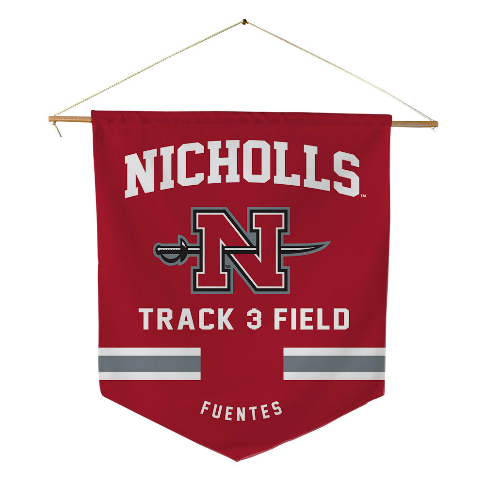 Nicholls State - NCAA Men's Track & Field : Andrei Fuentes - Pennant - 18" x 21"-0
