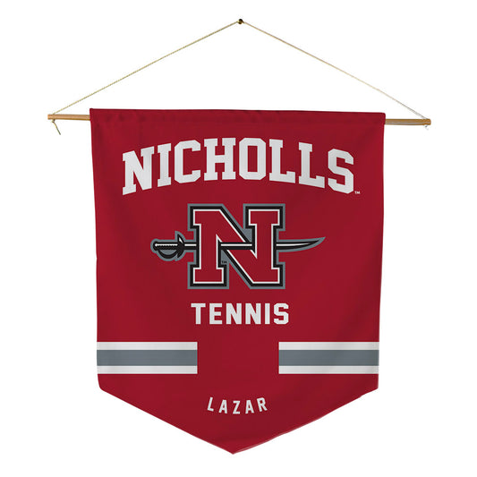 Nicholls State - NCAA Men's Tennis : Razvan Lazar - Pennant - 18" x 21"-0