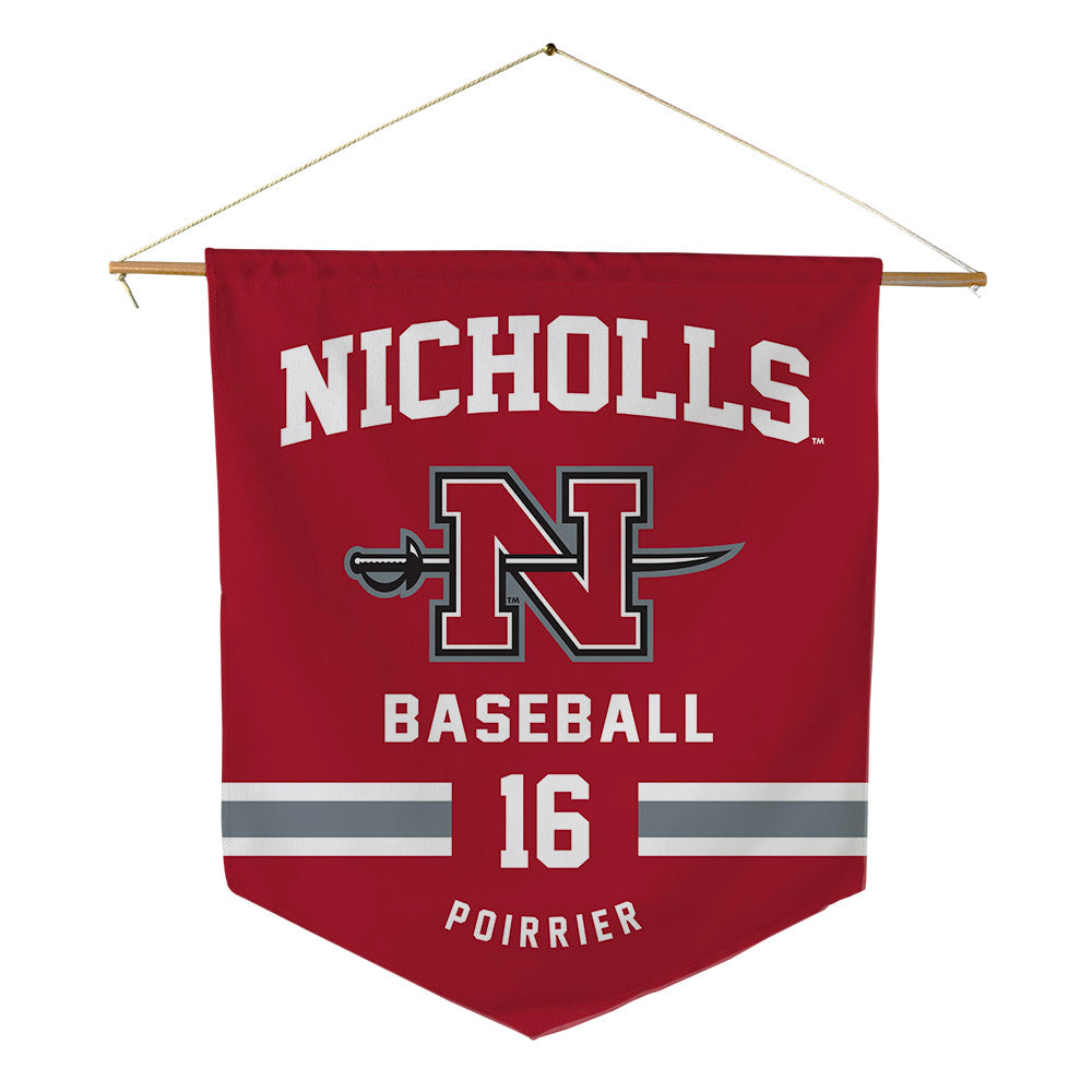 Nicholls State - NCAA Baseball : Cole Poirrier - Pennant - 18" x 21"-0