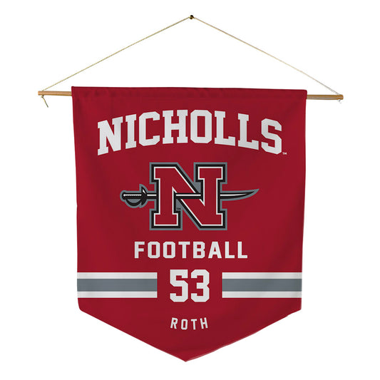 Nicholls State - NCAA Football : Craig Roth - Pennant - 18" x 21"-0