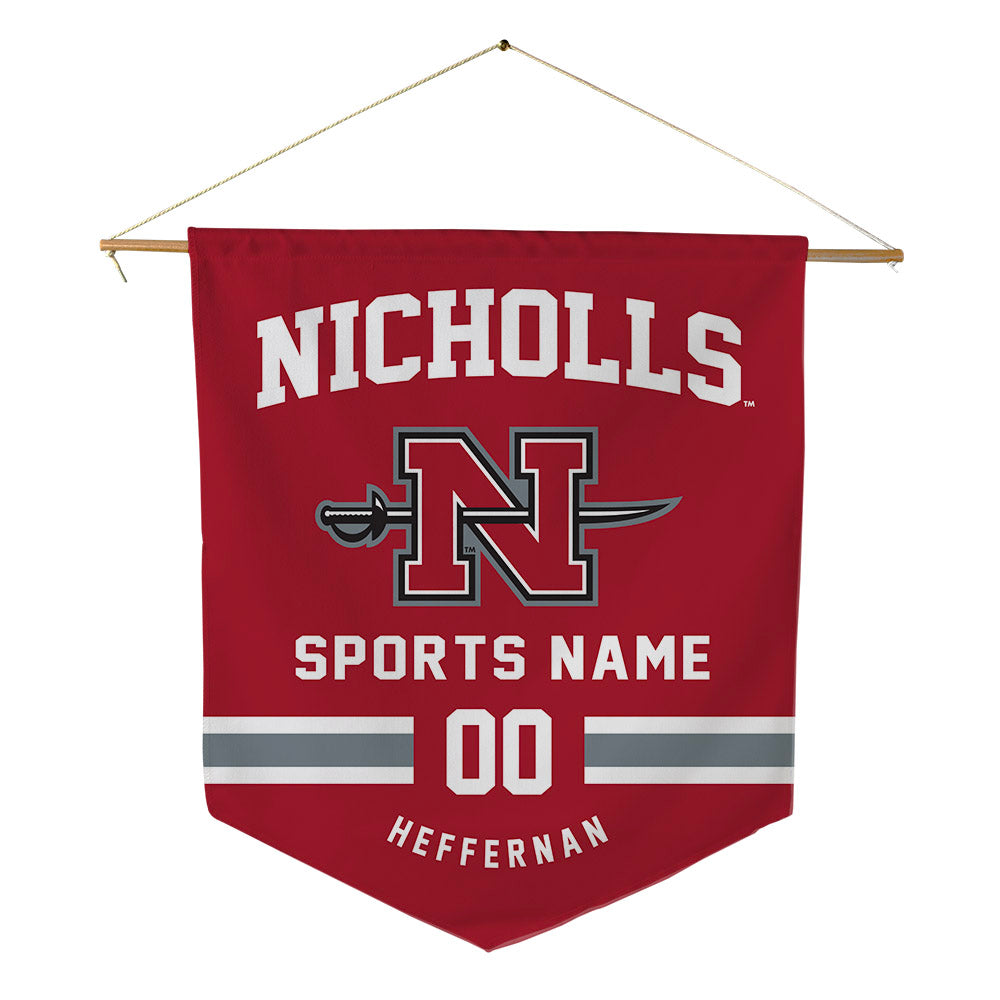 Nicholls State - NCAA Men's Track & Field : Mason Heffernan - Pennant - 18" x 21"-0