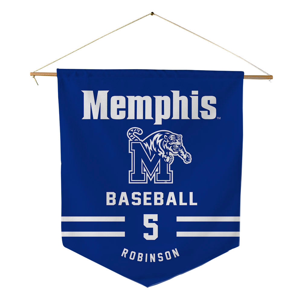 Memphis - NCAA Baseball : Caden Robinson - Pennant - 18" x 21"-0