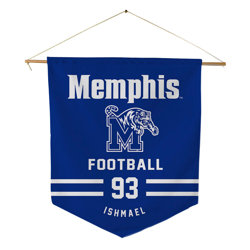 Memphis - NCAA Football : Jabari Ishmael - Pennant - 18" x 21"-0