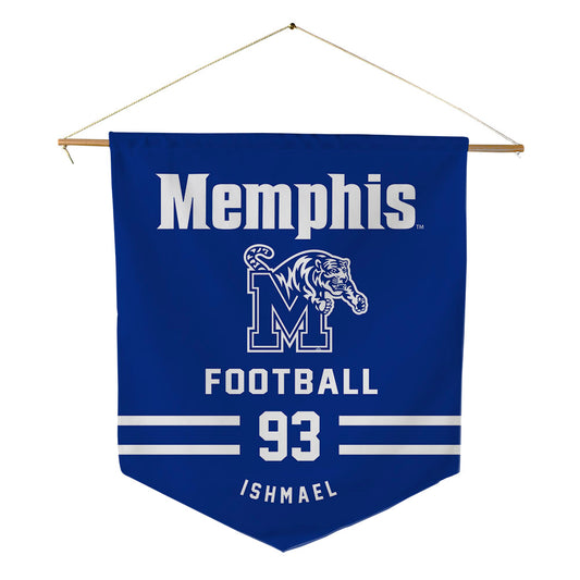 Memphis - NCAA Football : Jabari Ishmael - Pennant - 18" x 21"-0