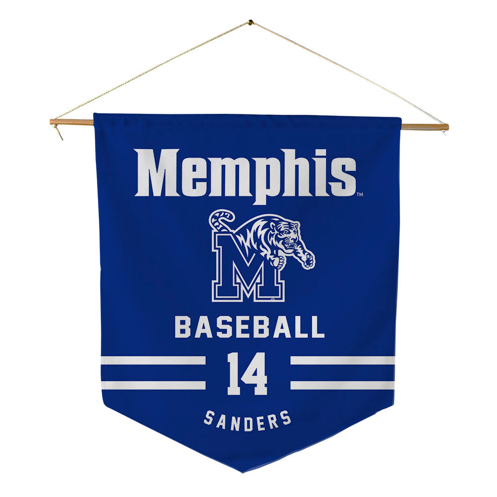 Memphis - NCAA Baseball : Brayden Sanders - Pennant - 18" x 21"-0