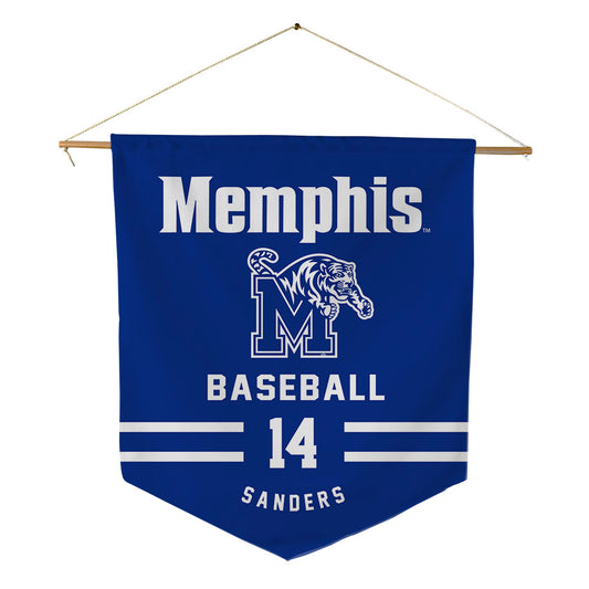 Memphis - NCAA Baseball : Brayden Sanders - Pennant - 18" x 21"-0