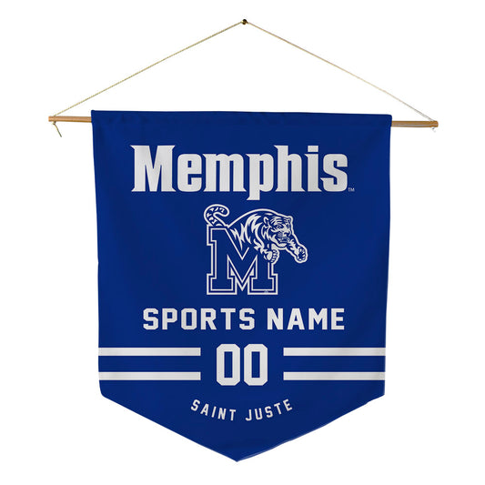 Memphis - NCAA Men's Soccer : Junior Saint Juste - Pennant - 18" x 21"-0