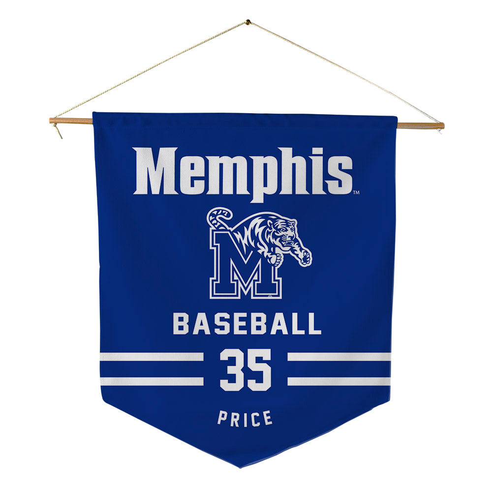 Memphis - NCAA Baseball : Parker Price - Pennant - 18" x 21"-0