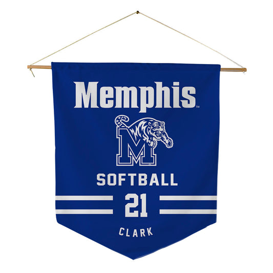 Memphis - NCAA Softball : Shamya Clark - Pennant - 18" x 21"-0