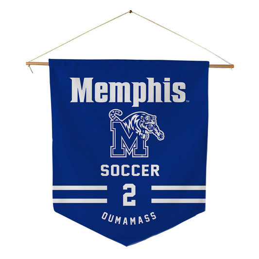 Memphis - NCAA Men's Soccer : Zackarya Oumamass - Pennant - 18" x 21"-0