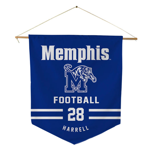 Memphis - NCAA Football : Charles Harrell - Pennant - 18" x 21"-0