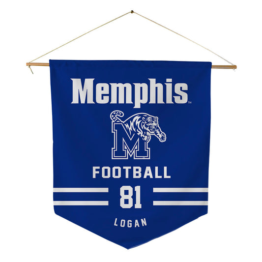 Memphis - NCAA Football : Luke Logan - Pennant - 18" x 21"-0
