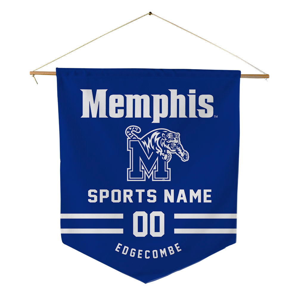 Memphis - NCAA Men's Soccer : Reuben Edgecombe - Pennant - 18" x 21"-0