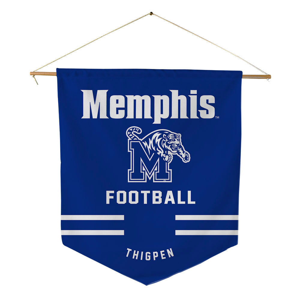 Memphis - NCAA Football : Richard Thigpen - Pennant - 18" x 21"-0