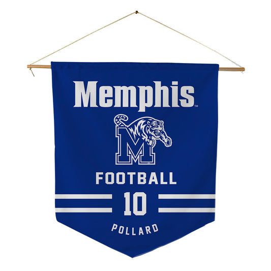 Memphis - NCAA Football : Myles Pollard - Pennant - 18" x 21"-0