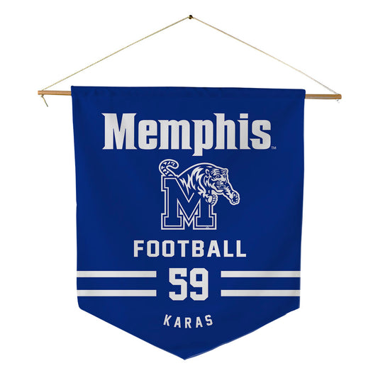 Memphis - NCAA Football : Aaron Karas - Pennant - 18" x 21"-0
