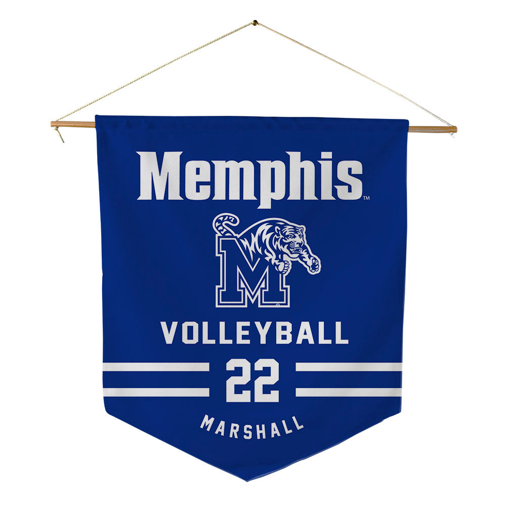 Memphis - NCAA Women's Volleyball : Sydney Marshall - Pennant - 18" x 21"-0