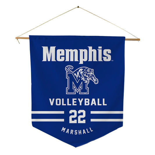 Memphis - NCAA Women's Volleyball : Sydney Marshall - Pennant - 18" x 21"-0