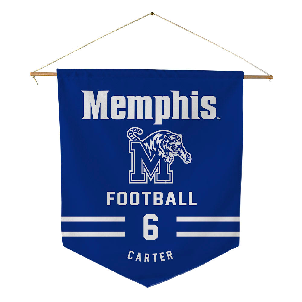 Memphis - NCAA Football : Jaylin Carter - Pennant - 18" x 21"-0