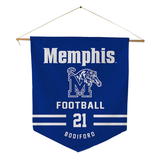Memphis - NCAA Football : Makari Bodiford - Pennant - 18" x 21"-0