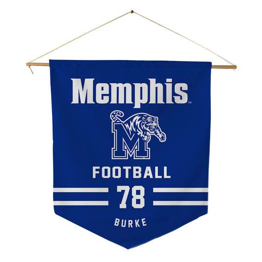 Memphis - NCAA Football : Travis Burke - Pennant - 18" x 21"-0