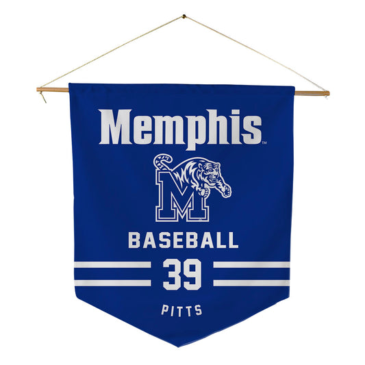 Memphis - NCAA Baseball : Jack Pitts - Pennant - 18" x 21"-0