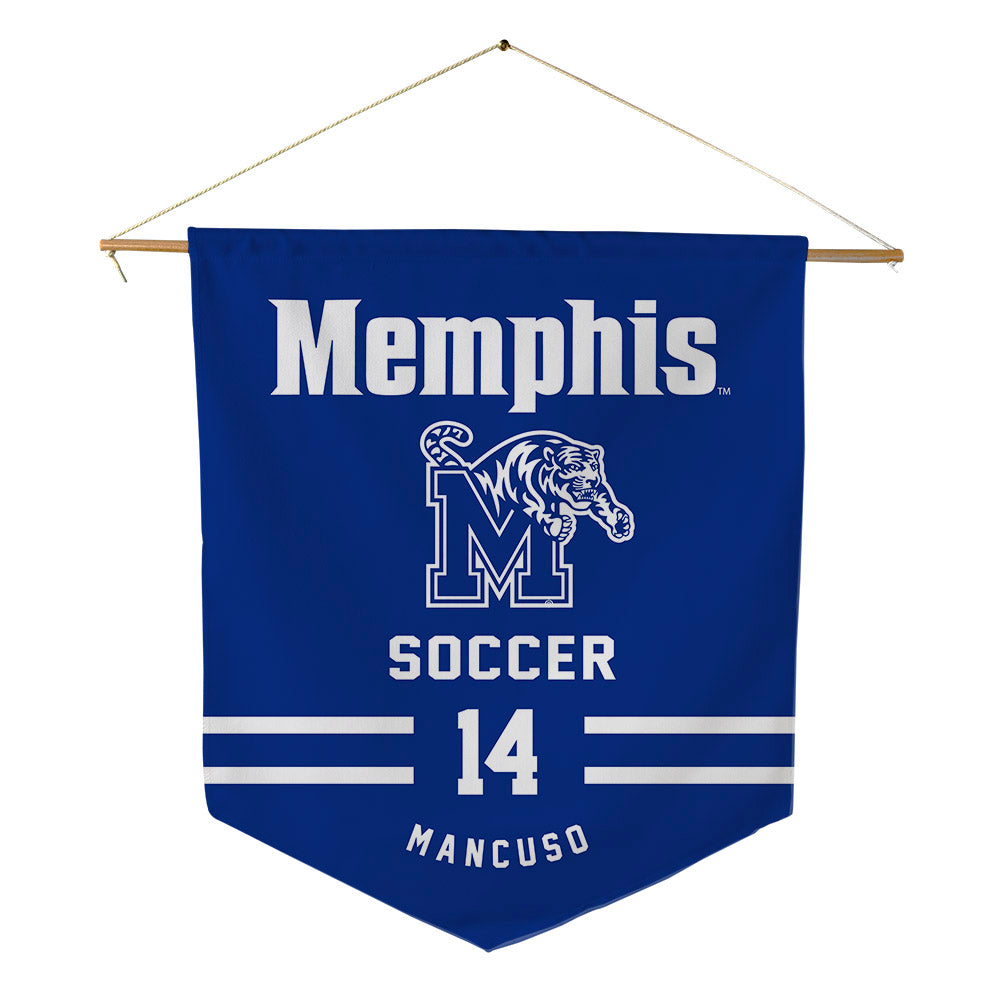 Memphis - NCAA Men's Soccer : Thomas Mancuso - Pennant - 18" x 21"-0